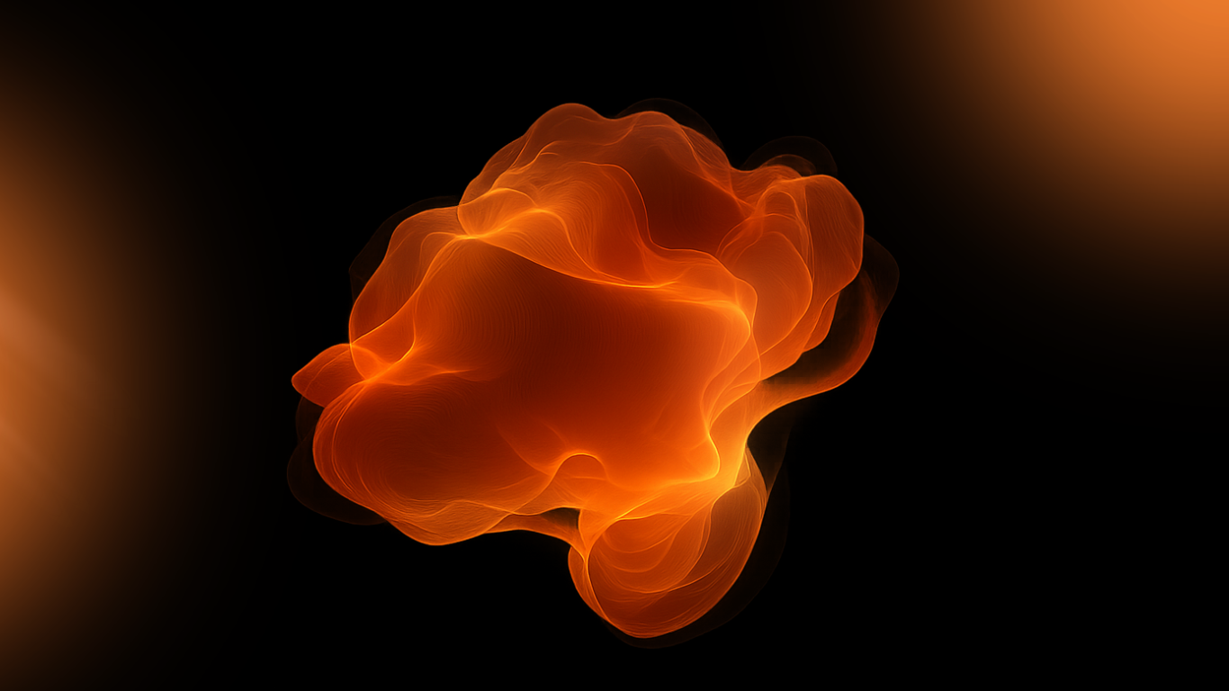 Background asap oren